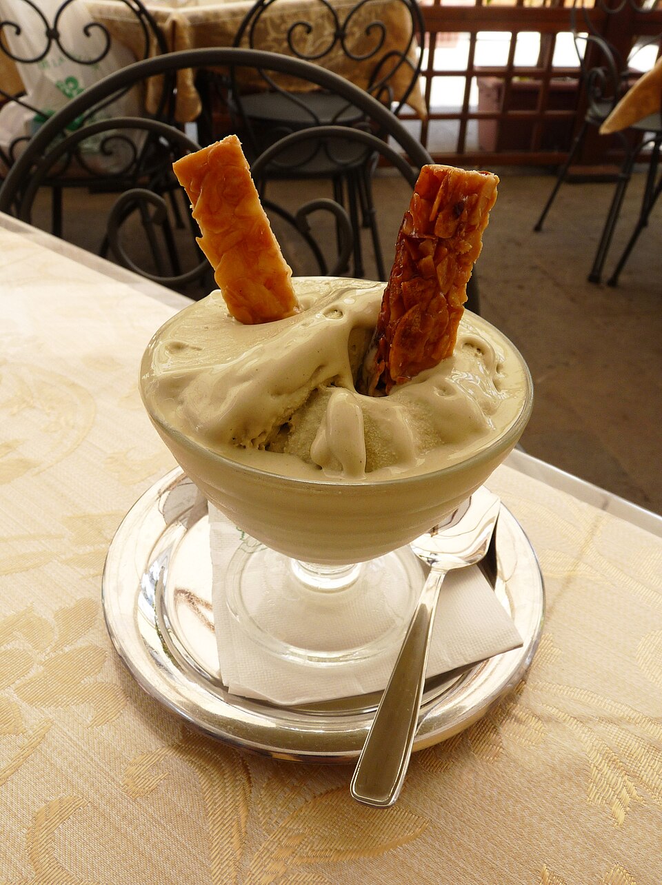 Фисташковое мороженое